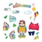 Carson Dellosa One World Sloth Dress Me for Weather Bulletin Board Set, Grade PK-2 110487 - alternate 3